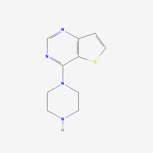 4-piperazin-1-ylthieno[3,2-d]pyrimidine (CAS: 683274-67-1) - Chemical Structure and Molecular Formula 
