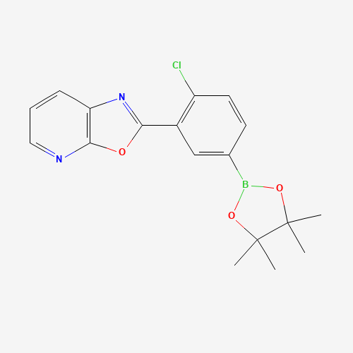 2-[2-chloro-5-(4,4,5,5-tetramethyl-1,3,2-dioxaborolan-2-yl)phenyl]-[1,3]oxazolo[5,4-b]pyridine (CAS: 1356923-89-1) - Related Chemical Product