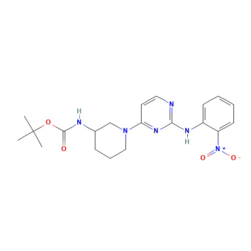 tert-butyl N-[1-[2-(2-nitroanilino)pyrimidin-4-yl]piperidin-3-yl]carbamate (CAS: 1538605-61-6) - Related Chemical Product