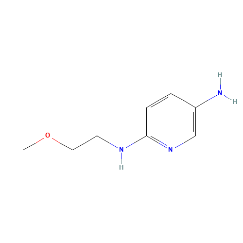 2-N-(2-methoxyethyl)pyridine-2,5-diamine (CAS: 926197-50-4) - Chemical Structure and Molecular Formula 