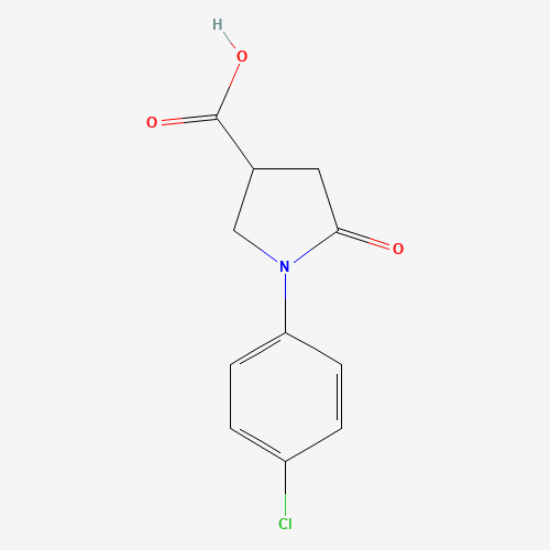 1-(4-chlorophenyl)-5-oxopyrrolidine-3-carboxylic acid (CAS: 39629-87-3) - Related Chemical Product