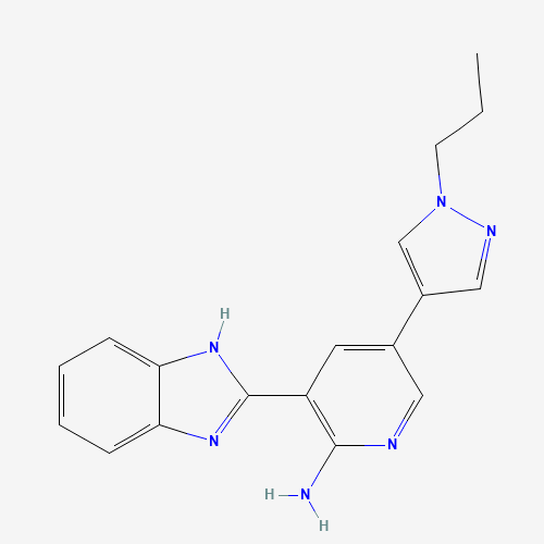 3-(1H-benzimidazol-2-yl)-5-(1-propylpyrazol-4-yl)pyridin-2-amine (CAS: 1261220-48-7) - Related Chemical Product