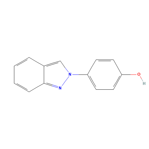 4-indazol-2-ylphenol (CAS: 40643-17-2) - Chemical Structure and Molecular Formula 