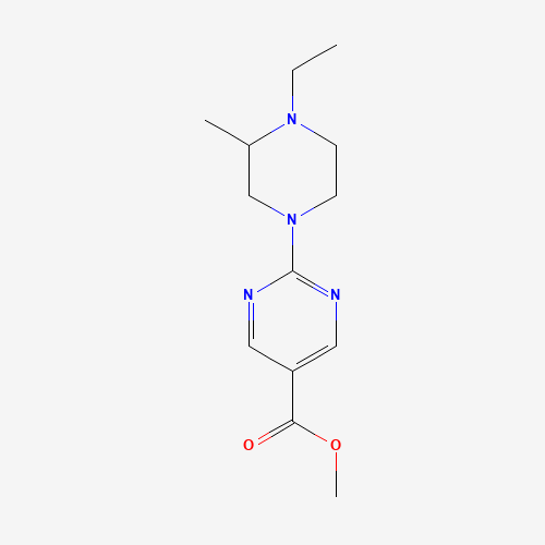 methyl 2-(4-ethyl-3-methylpiperazin-1-yl)pyrimidine-5-carboxylate (CAS: 1035271-36-3) - Related Chemical Product