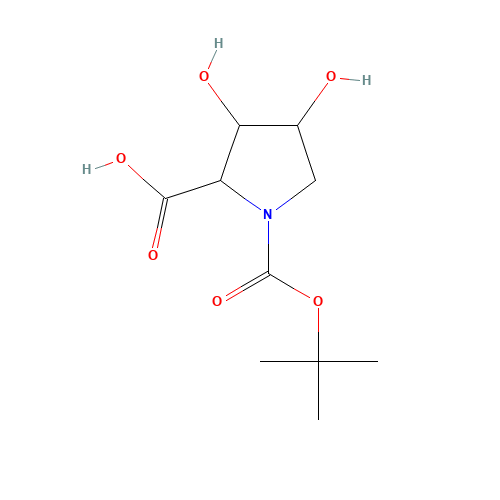 3,4-dihydroxy-1-[(2-methylpropan-2-yl)oxycarbonyl]pyrrolidine-2-carboxylic acid (CAS: 1401521-90-1) - Related Chemical Product