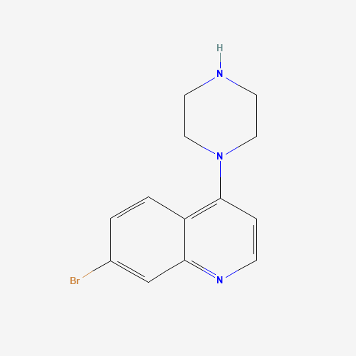 7-bromo-4-piperazin-1-ylquinoline (CAS: 927800-44-0) - Chemical Structure and Molecular Formula 