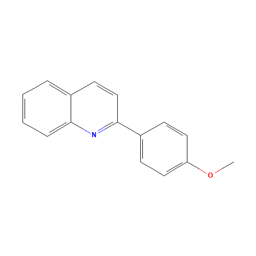 2-(4-methoxyphenyl)quinoline (CAS: 16032-40-9) - Chemical Structure and Molecular Formula 