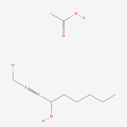 acetic acid;1-bromonon-2-yn-4-ol (CAS: 54315-35-4) - Chemical Structure and Molecular Formula 
