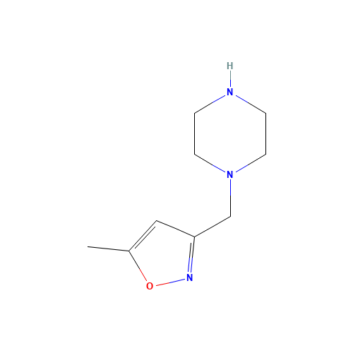 5-methyl-3-(piperazin-1-ylmethyl)-1,2-oxazole (CAS: 173850-51-6) - Related Chemical Product