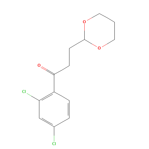 1-(2,4-dichlorophenyl)-3-(1,3-dioxan-2-yl)propan-1-one (CAS: 884504-46-5) - Related Chemical Product
