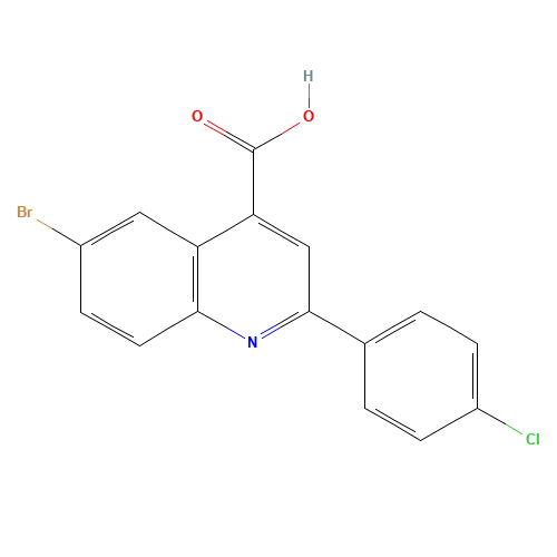 6-bromo-2-(4-chlorophenyl)quinoline-4-carboxylic acid (CAS: 351327-32-7) - Related Chemical Product