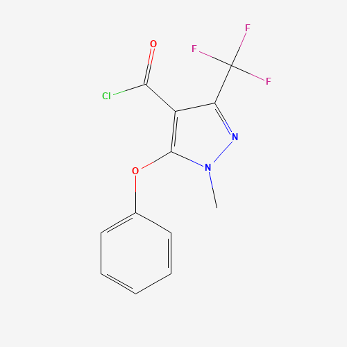 1-methyl-5-phenoxy-3-(trifluoromethyl)pyrazole-4-carbonyl chloride (CAS: 921939-09-5) - Related Chemical Product