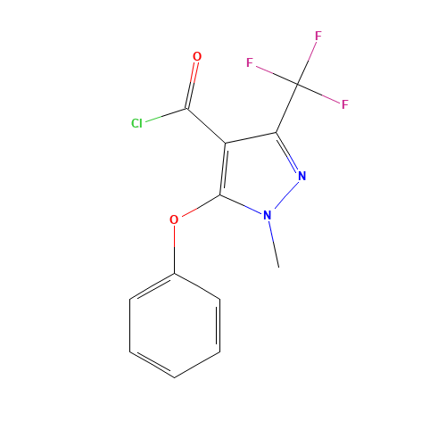 1-methyl-5-phenoxy-3-(trifluoromethyl)pyrazole-4-carbonyl chloride (CAS: 921939-09-5) - Related Chemical Product