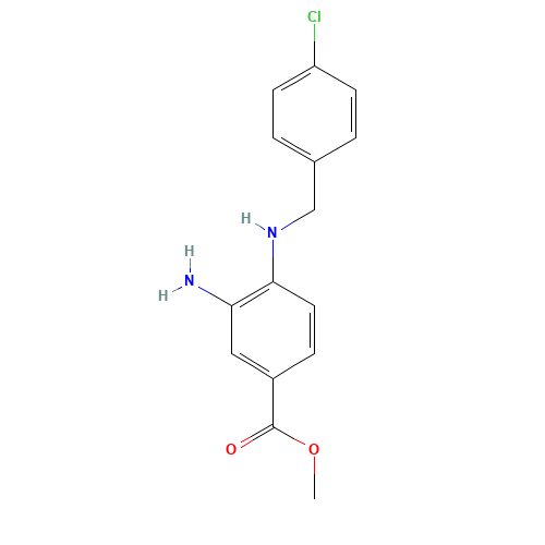 methyl 3-amino-4-[(4-chlorophenyl)methylamino]benzoate (CAS: 174422-23-2) - Related Chemical Product