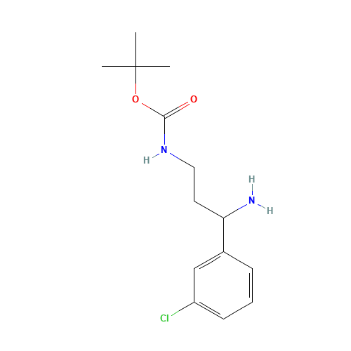 tert-butyl N-[3-amino-3-(3-chlorophenyl)propyl]carbamate (CAS: 1386398-74-8) - Related Chemical Product