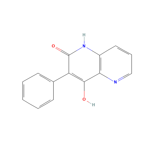 4-hydroxy-3-phenyl-1H-1,5-naphthyridin-2-one (CAS: 181122-95-2) - Chemical Structure and Molecular Formula 