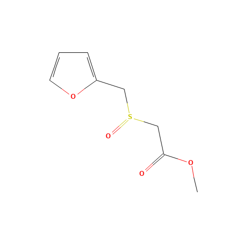 methyl 2-(furan-2-ylmethylsulfinyl)acetate (CAS: 864759-49-9) - Chemical Structure and Molecular Formula 