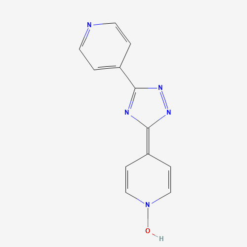 1-hydroxy-4-(5-pyridin-4-yl-1,2,4-triazol-3-ylidene)pyridine (CAS: 36770-53-3) - Chemical Structure and Molecular Formula 