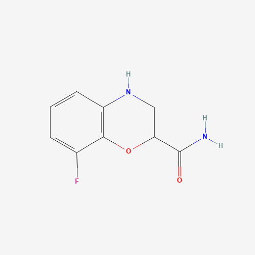 8-fluoro-3,4-dihydro-2H-1,4-benzoxazine-2-carboxamide (CAS: 1257703-79-9) - Related Chemical Product