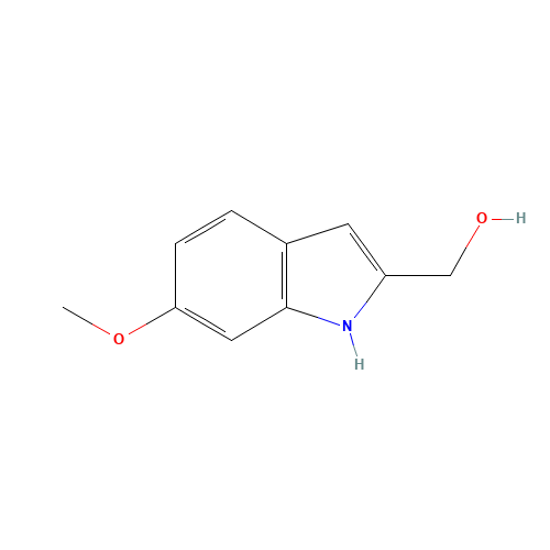 (6-methoxy-1H-indol-2-yl)methanol (CAS: 30464-85-8) - Chemical Structure and Molecular Formula 