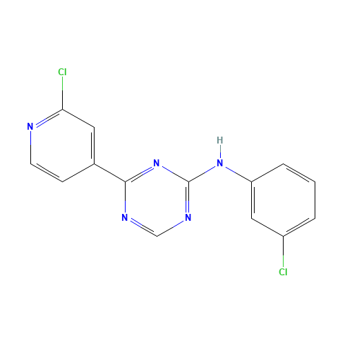 N-(3-chlorophenyl)-4-(2-chloropyridin-4-yl)-1,3,5-triazin-2-amine (CAS: 652153-37-2) - Related Chemical Product