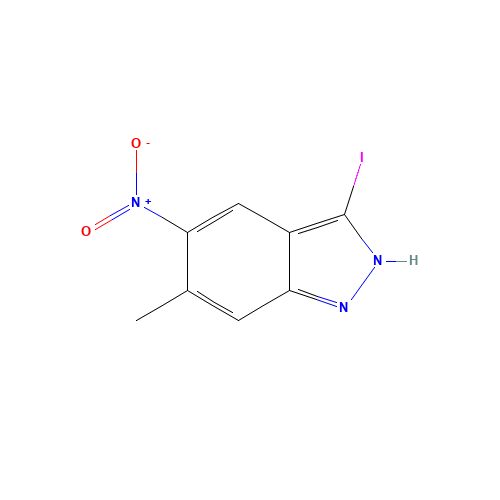 3-iodo-6-methyl-5-nitro-2H-indazole (CAS: 1000343-55-4) - Related Chemical Product
