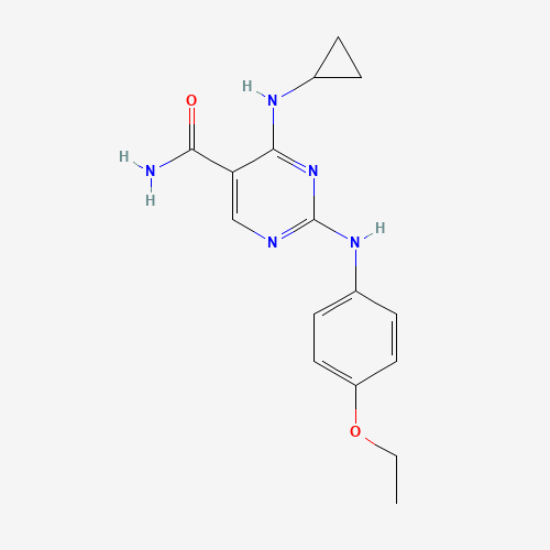 4-(cyclopropylamino)-2-(4-ethoxyanilino)pyrimidine-5-carboxamide (CAS: 1198302-57-6) - Related Chemical Product