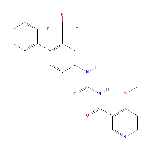 4-methoxy-N-[[4-phenyl-3-(trifluoromethyl)phenyl]carbamoyl]pyridine-3-carboxamide (CAS: 1324003-64-6) - Related Chemical Product