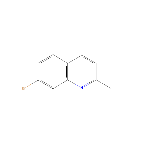 7-bromo-2-methylquinoline (CAS: 4965-34-8) - Chemical Structure and Molecular Formula 
