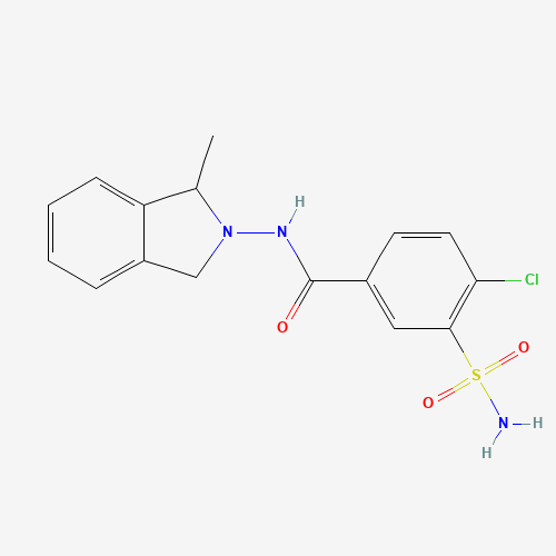 4-chloro-N-(1-methyl-1,3-dihydroisoindol-2-yl)-3-sulfamoylbenzamide (CAS: 75820-08-5) - Related Chemical Product