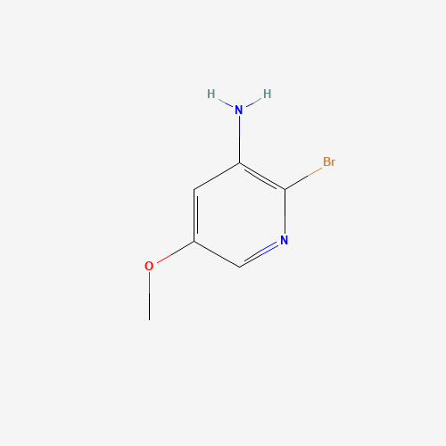 2-bromo-5-methoxypyridin-3-amine (CAS: 1043688-99-8) - Chemical Structure and Molecular Formula 