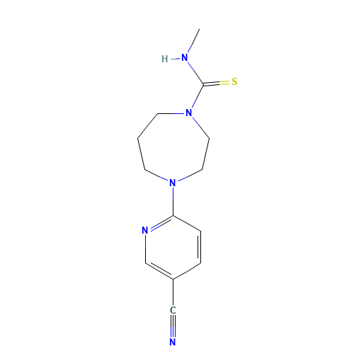 4-(5-cyanopyridin-2-yl)-N-methyl-1,4-diazepane-1-carbothioamide (CAS: 519056-55-4) - Related Chemical Product