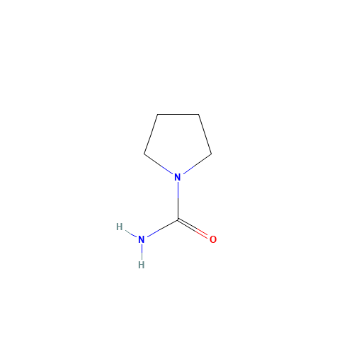 pyrrolidine-1-carboxamide (CAS: 4736-71-4) - Chemical Structure and Molecular Formula 