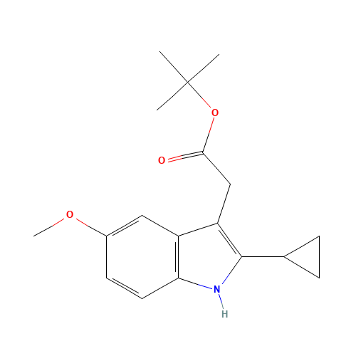 tert-butyl 2-(2-cyclopropyl-5-methoxy-1H-indol-3-yl)acetate (CAS: 53712-71-3) - Related Chemical Product