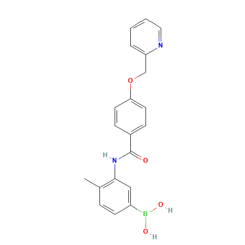 [4-methyl-3-[[4-(pyridin-2-ylmethoxy)benzoyl]amino]phenyl]boronic acid (CAS: 1126369-28-5) - Related Chemical Product