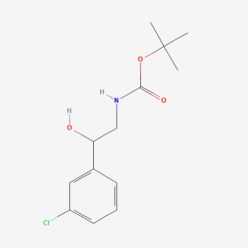 tert-butyl N-[2-(3-chlorophenyl)-2-hydroxyethyl]carbamate (CAS: 1187983-89-6) - Related Chemical Product