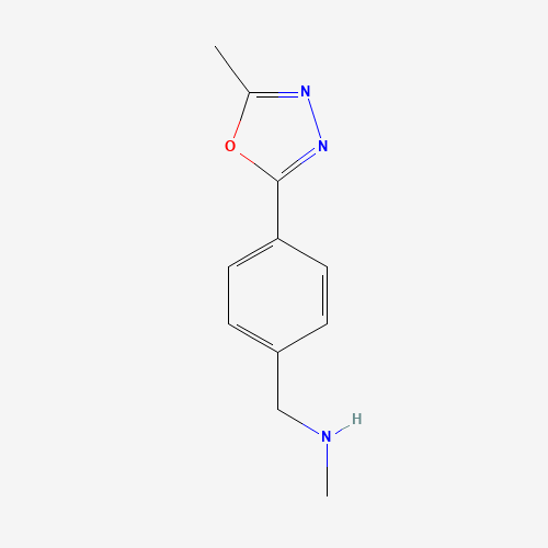 N-methyl-1-[4-(5-methyl-1,3,4-oxadiazol-2-yl)phenyl]methanamine (CAS: 944450-83-3) - Related Chemical Product