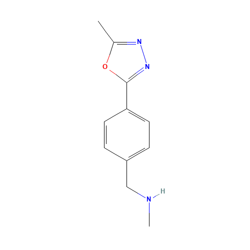 N-methyl-1-[4-(5-methyl-1,3,4-oxadiazol-2-yl)phenyl]methanamine (CAS: 944450-83-3) - Related Chemical Product