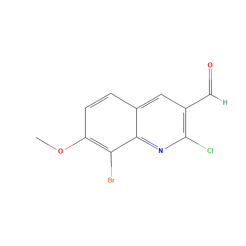 8-bromo-2-chloro-7-methoxyquinoline-3-carbaldehyde (CAS: 136812-28-7) - Related Chemical Product