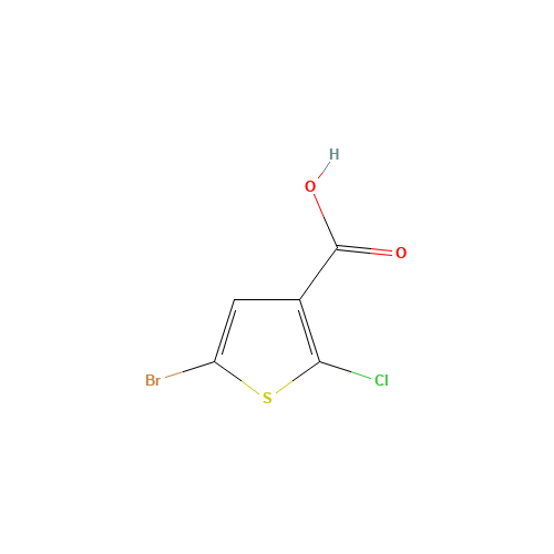 5-bromo-2-chlorothiophene-3-carboxylic acid (CAS: 189330-38-9) - Chemical Structure and Molecular Formula 