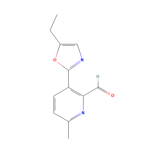 3-(5-ethyl-1,3-oxazol-2-yl)-6-methylpyridine-2-carbaldehyde (CAS: 1228430-78-1) - Related Chemical Product