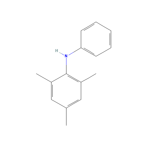 2,4,6-trimethyl-N-phenylaniline (CAS: 23592-67-8) - Chemical Structure and Molecular Formula 
