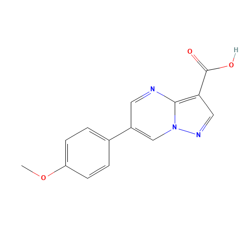 6-(4-methoxyphenyl)pyrazolo[1,5-a]pyrimidine-3-carboxylic acid (CAS: 709631-46-9) - Related Chemical Product