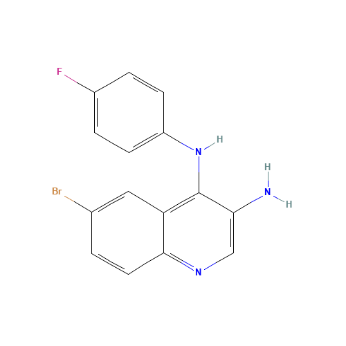 6-bromo-4-N-(4-fluorophenyl)quinoline-3,4-diamine (CAS: 853910-68-6) - Related Chemical Product