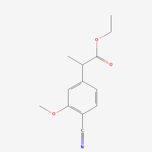ethyl 2-(4-cyano-3-methoxyphenyl)propanoate (CAS: 1255207-23-8) - Related Chemical Product