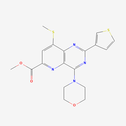 methyl 8-methylsulfanyl-4-morpholin-4-yl-2-thiophen-3-ylpyrido[3,2-d]pyrimidine-6-carboxylate (CAS: 1220113-89-2) - Related Chemical Product