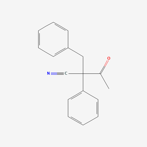2-benzyl-3-oxo-2-phenylbutanenitrile (CAS: 73747-26-9) - Chemical Structure and Molecular Formula 