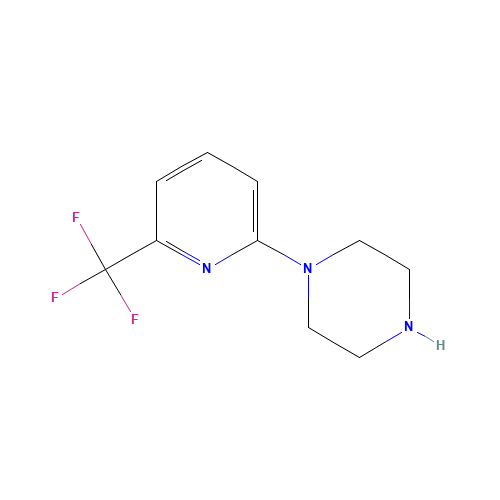 1-[6-(trifluoromethyl)pyridin-2-yl]piperazine (CAS: 127561-18-6) - Chemical Structure and Molecular Formula 