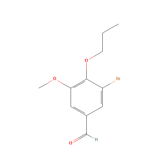 3-bromo-5-methoxy-4-propoxybenzaldehyde (CAS: 91335-52-3) - Related Chemical Product