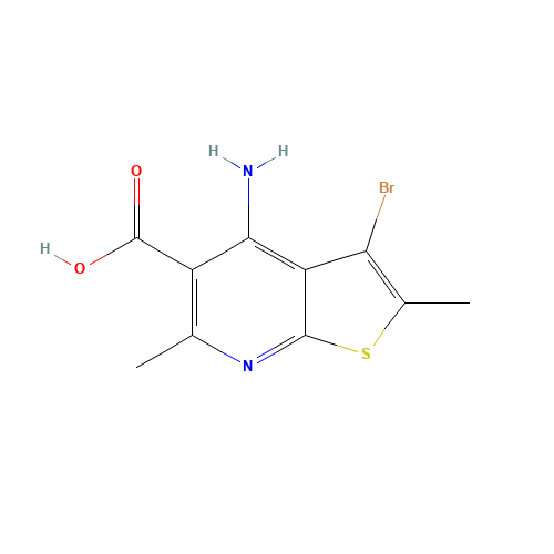 4-amino-3-bromo-2,6-dimethylthieno[2,3-b]pyridine-5-carboxylic acid (CAS: 1312594-12-9) - Related Chemical Product